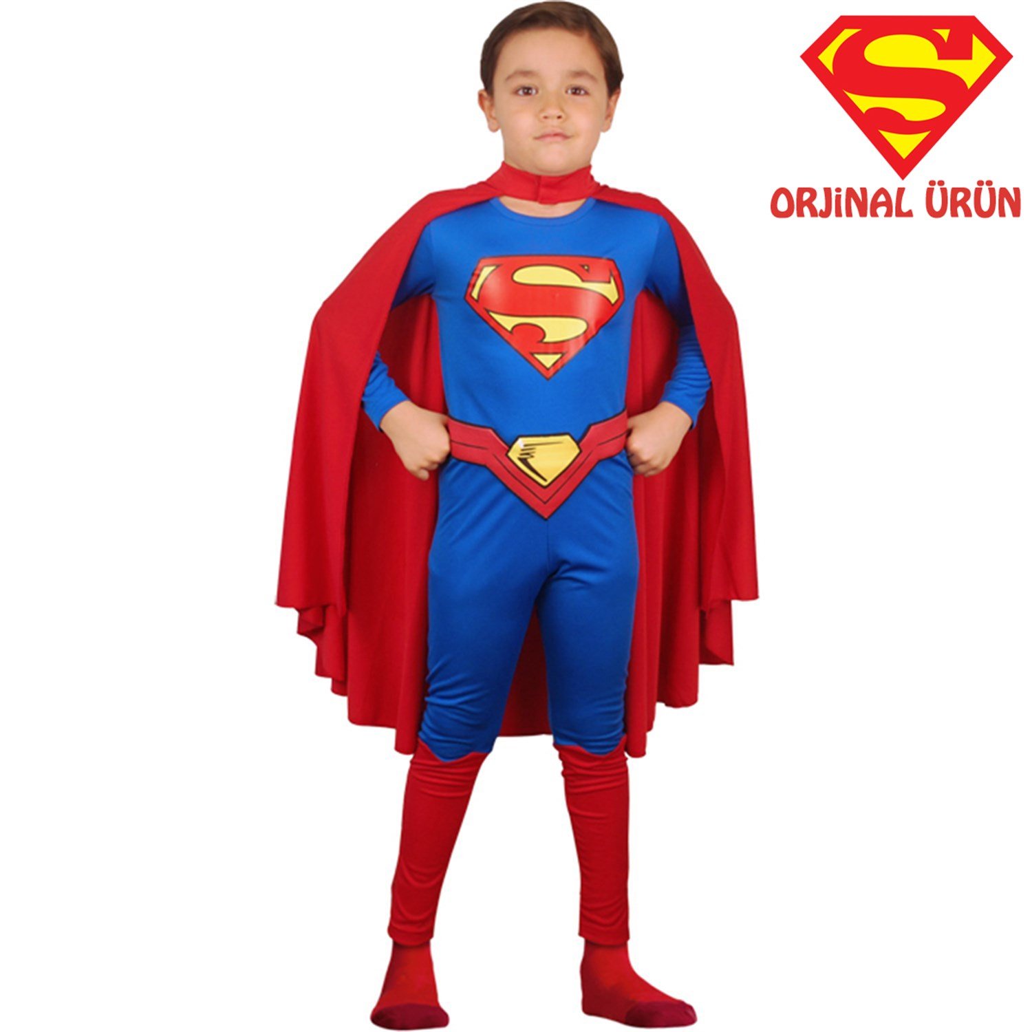 Superman Kostümü Orijinal Lisanslı 7-9Yaş
