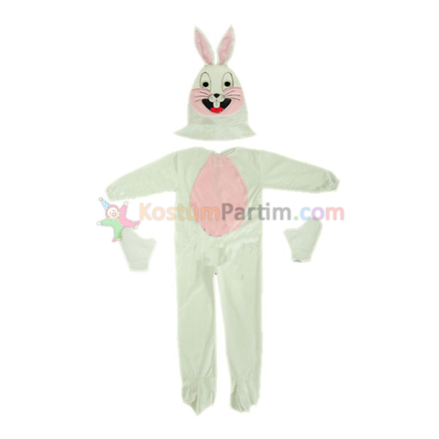 Tavşan Kostümü Çocuk Kıyafeti Beyaz