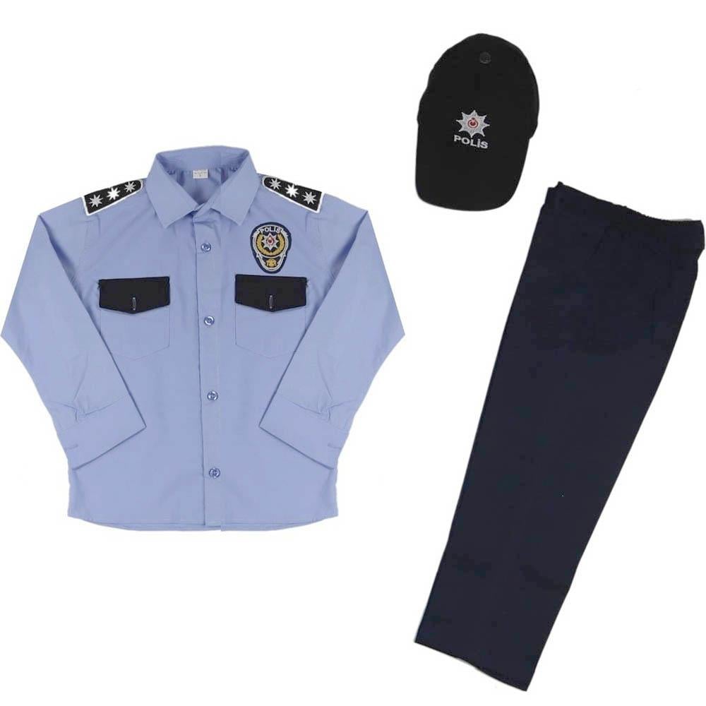Türk Polisi Kıyafeti Çocuk Polis Memuru Kostümü