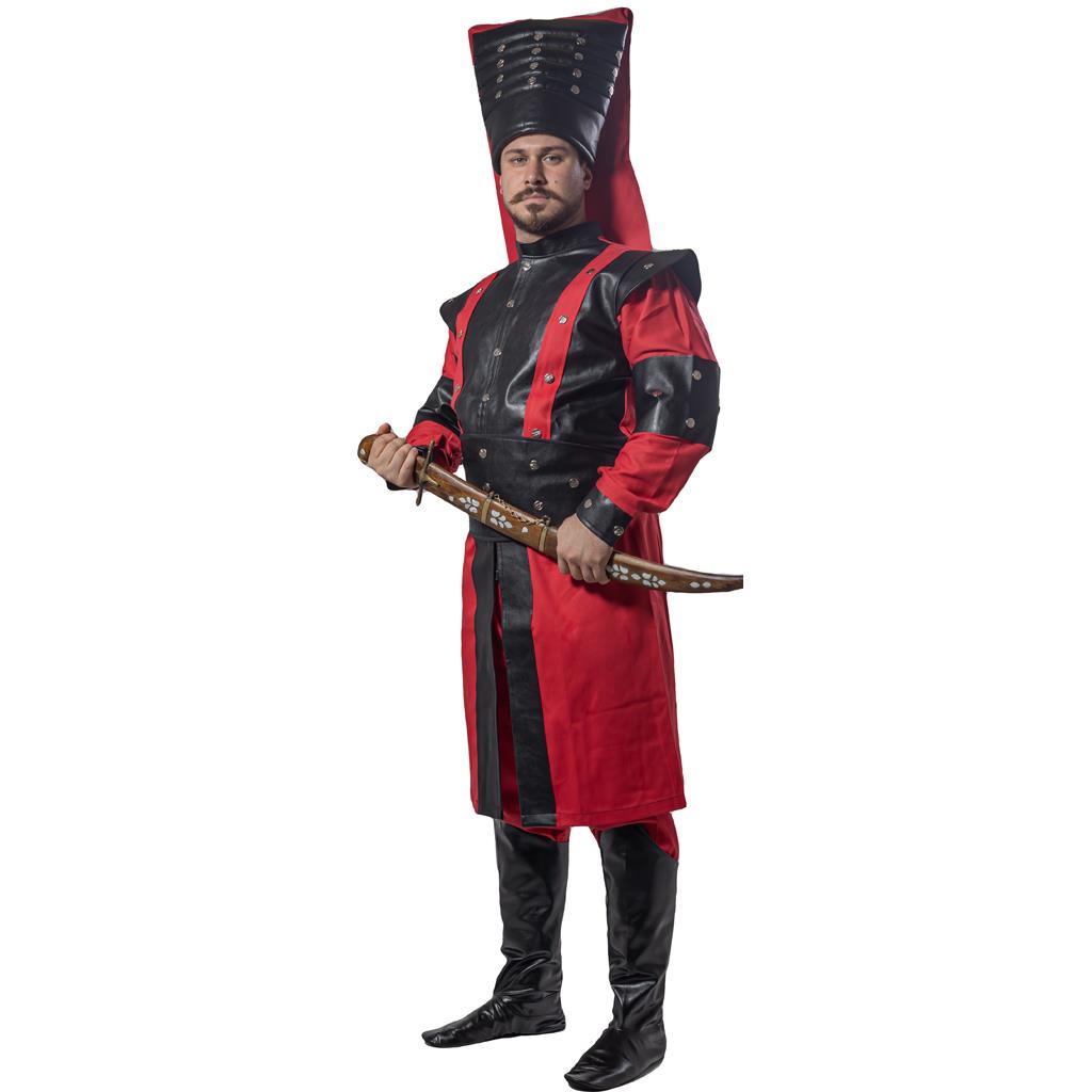 Yeniçeri Kıyafeti Saray Muhafızı Yetişkin Kostümü Lüks