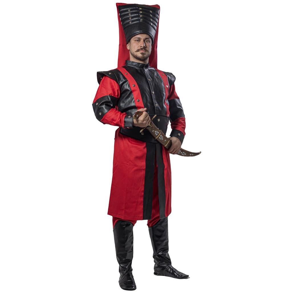 Yeniçeri Kıyafeti Saray Muhafızı Yetişkin Kostümü Lüks