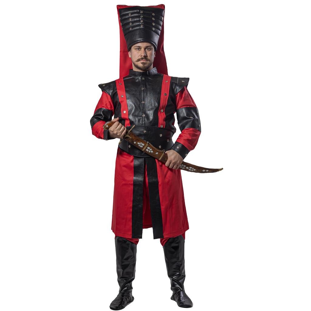 Yeniçeri Kıyafeti Saray Muhafızı Yetişkin Kostümü Lüks