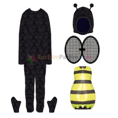 Arı Kostümü Yetişkin Erkek Kıyafeti