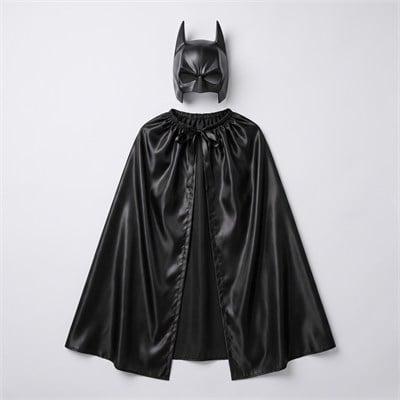 Batman Pelerin ve Çocuk Batman Maske Seti