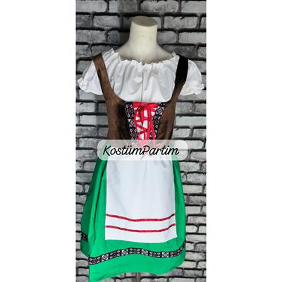 Bavaria Kostümü Alman Biracı Kız  Kıyafeti