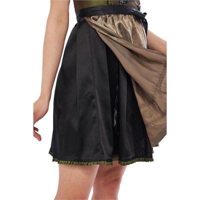 Tafta Dirndl Elbise 3 Parçalı Kadın Bavyera Oktoberfest Kıyafeti 429