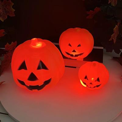Halloween Kabak Dekor Işıklı Sesli Balkabağı 35cm Büyük