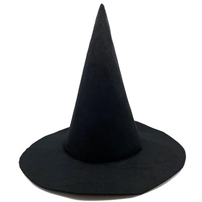 Cadı Şapkası Klasik Siyah Keçe Kumaş