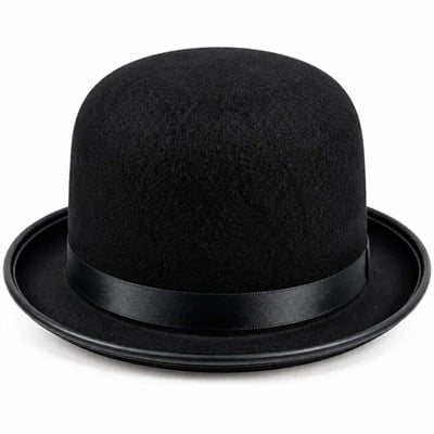 Charlie Chaplin Kostüm Seti Yetişkin Şapka Papyon ve 83 cm Baston 3 Parça