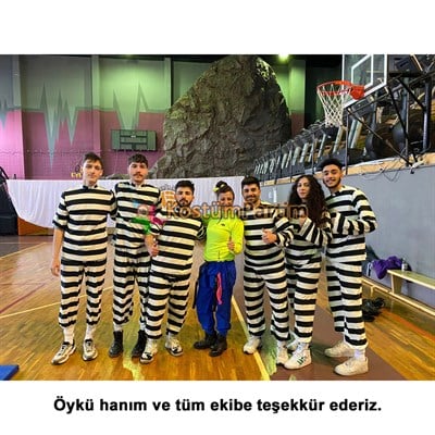 Daltonlar Mahkum Kostümü