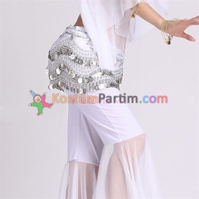 Dansöz Kemerleri Beyaz Şifon