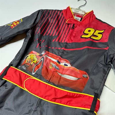 Disney Cars Şimşek McQueen Çocuk Kostümü Siyah Tulum Piston Cup Yarış Kostümü
