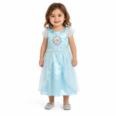 Disney Prenses Elsa Kostümü 1-2 Yaş Kız Çocuk Karlar Ülkesi Elbisesi