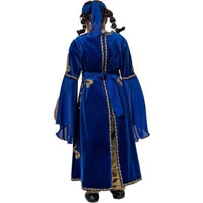Halime Sultan Kostümü Kız Çocuk Bindallı Kıyafeti Mavi