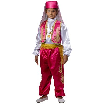 Halk Oyunları Elbisesi Pembe Kız Çocuk Kostümü