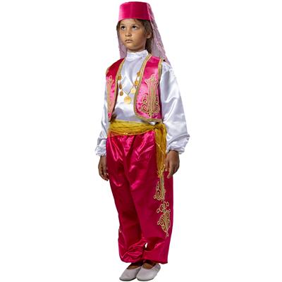 Halk Oyunları Elbisesi Pembe Kız Çocuk Kostümü