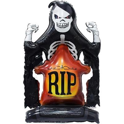 Halloween Folyo Balon Azrail Mezartaşı 122x76cm