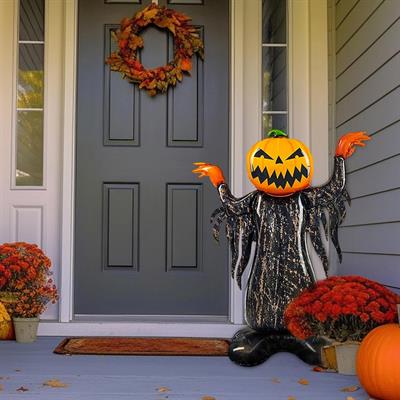 Halloween Folyo Balon Balkabağı Korkuluk 115x86cm