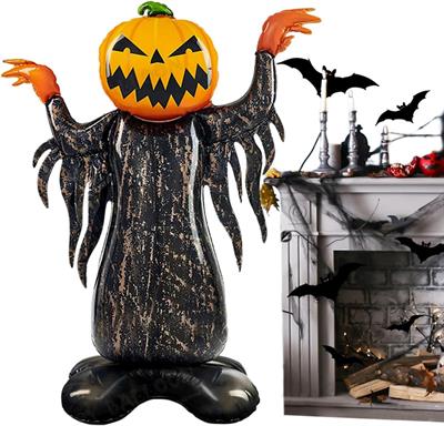 Halloween Folyo Balon Balkabağı Korkuluk 115x86cm