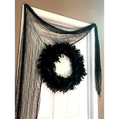 Halloween Ürtkütücü Kumaş Ağ Dekor Siyah 190x70cm