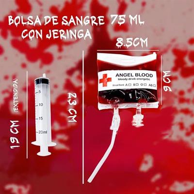 Halloween 75ml Dolu Yapay Kan ve Enjektör