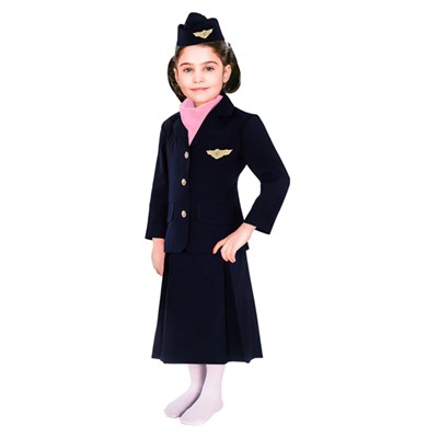 Pilot Kostümü Kız Çocuk Kıyafeti