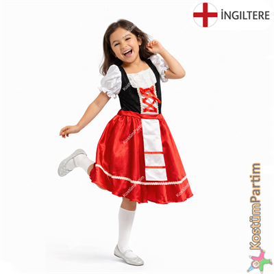 İngiltere Kız Kostümü Çocuk Kıyafeti