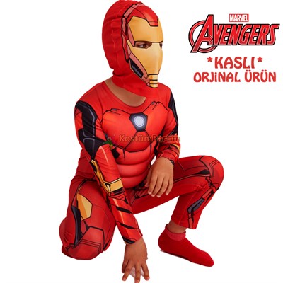 Ironman Kostümü Kaslı Avangers Demir Adam Kıyafeti Marvel Avangers Kostümleri KostümPartim ★ IronMan Kostümü Kaslı Demir Adam Kıyafeti / Karakter Kostümleri