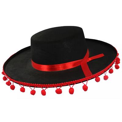 İspanyol Şapkası Çocuk Siyah Flamenko Şapka