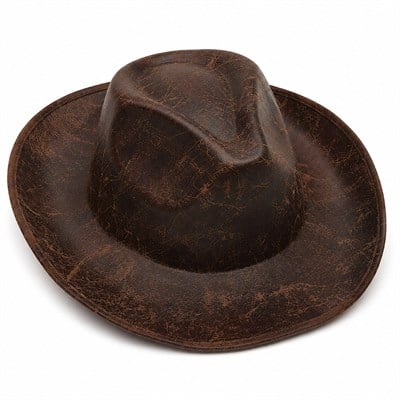 Kahverengi Vintage Kovboy Şapkası Yetişkin Western Kostüm Aksesuarı