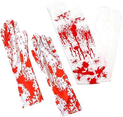 Kanlı Halloween Eldiven ve Çorap Seti