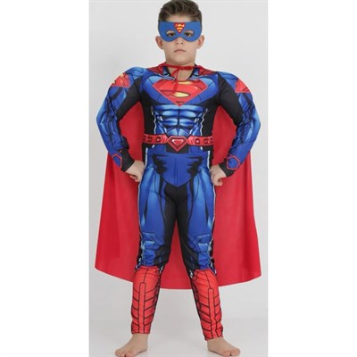 Kaslı Superman Kostümü Çocuk Kıyafeti