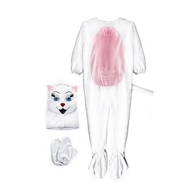 Kedi Kostümü Çocuk Kıyafeti Beyaz