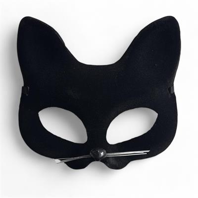 Kedi Maskesi Venedik Stil Cat Women Kadife Kaplama