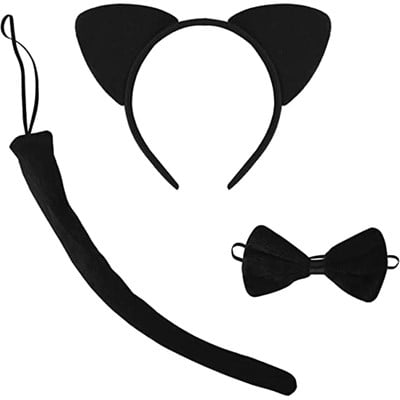 Kedi Taç, Ponpon ve Papyon Seti