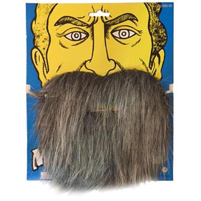 Kırçıllı Yaşlı Dede Sakalı Gri Renk Takma Sakal