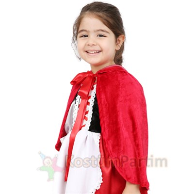 Kırmızı Başlıklı Kız Pelerini Çocuk