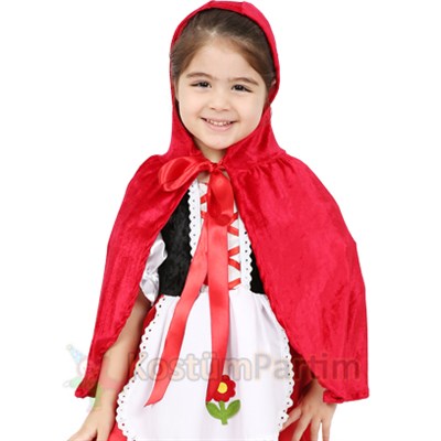 Kırmızı Başlıklı Kız Pelerini Çocuk