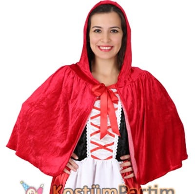 Kırmızı Başlıklı Kız Pelerini Yetişkin