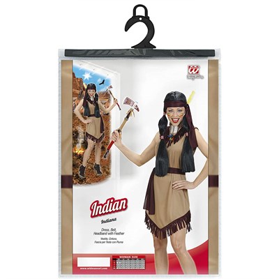 Kızılderili Kadın Kostümü Yetişkin Widmann