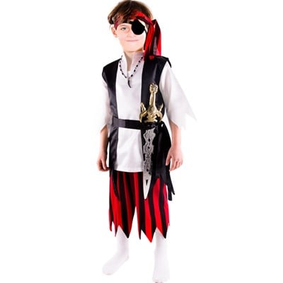 Korsan Kostümü Çocuk Çizgi Pantolon