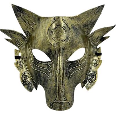 Kurt Kafası Konsey Maskesi Altın