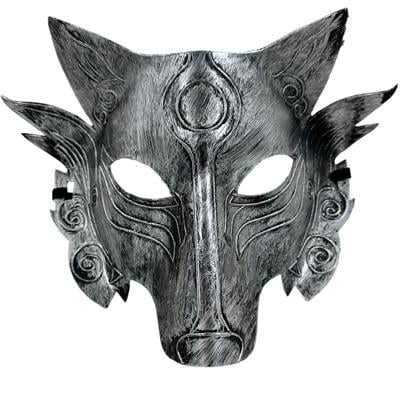Kurt Kafası Konsey Maskesi Gümüş
