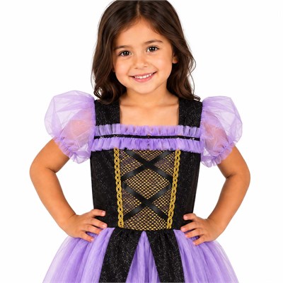 Halloween Kuromi Kostümü Kız Çocuk Mor Siyah Karakter Kıyafeti