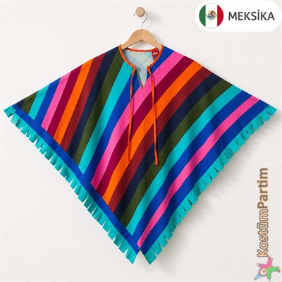 Meksika Kostümü Panço Erkek Çocuk Kıyafeti