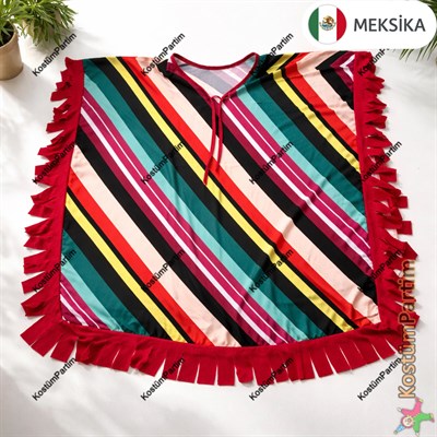 Meksika Kostümü Panço Erkek Çocuk Kıyafeti