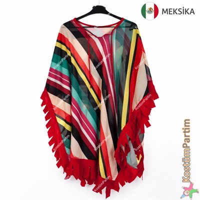 Meksika Kostümü Panço Erkek Çocuk Kıyafeti