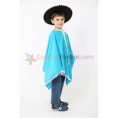 Meksika Kostümü Panço Erkek Çocuk Kıyafeti