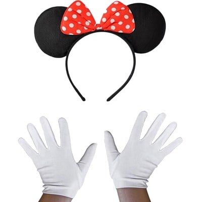 Minnie Mouse Taç ve Beyaz Eldiven