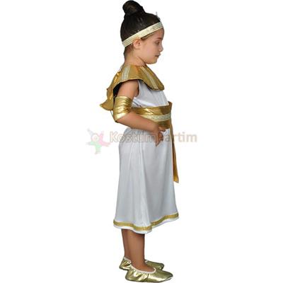 Mısırlı Kız Çocuk Kostümü Cleopatra Kıyafeti